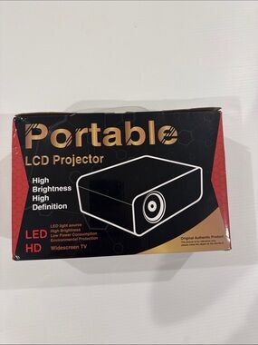 Portable LCD Projector - Black/Gold